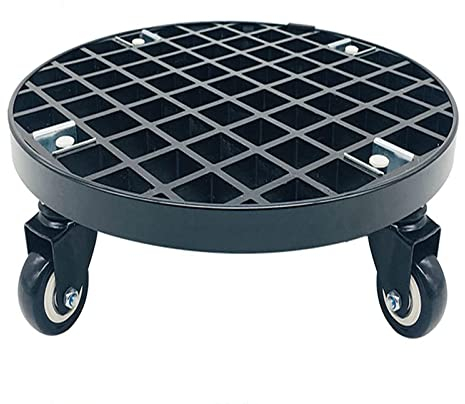 BGFYUSF Soucoupe de jardinière à roulettes, roulettes Robustes, Support de Palette pour Plantes Rondes, pour la Maison, Le Bureau et la Garde (40 cm)