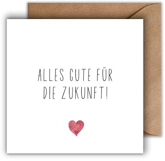 WBdesignz Ruhestand Karte mit Umschlag - Jobwechsel Alles Gute für die Zukunft Rente Abschiedskarte Abschied (125 x 125 mm)