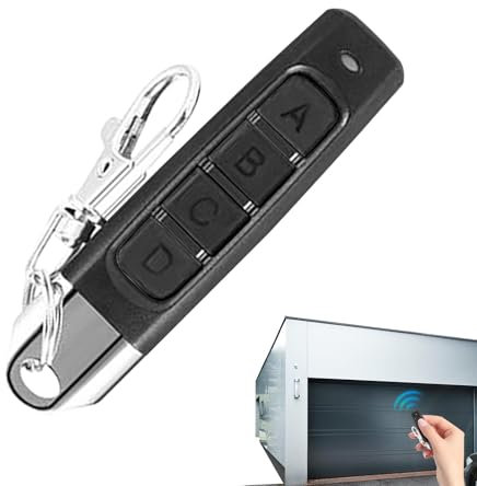 Xijobido Ouvre-Porte de Garage Porte-clés, télécommande d'ouvre-Porte de Garage | Ouvre-Porte duplicateur MHz,Remplacement à Distance de Garage à Distance à 4 Boutons, ouvre-clé de contrôle de