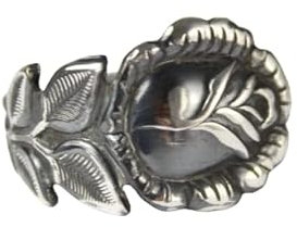 Rosen Besteck Schmuck Ring, ca. 62 (19,7) Ring aus Besteck