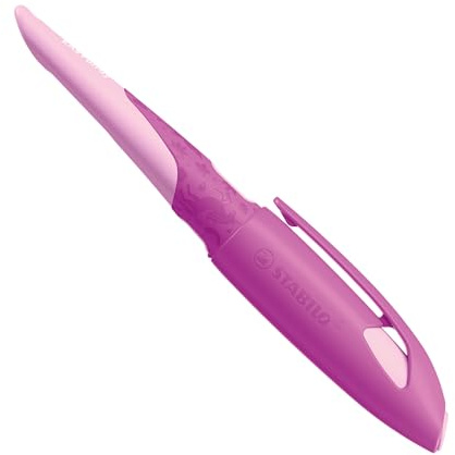 STABILO - Ergonomischer Schulfüller für Linkshänder - EASYbirdy | Anfänger-Feder, 3D DreamWorld Special Edition, pink, inkl. Patrone löschbar blau, ohne Einstellwerkzeug