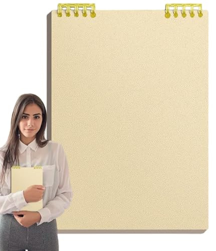Oben gebundenes Notizbuch - A5 Spiralblock, 60 Blatt | Top Binder Memo Notizbuch für Schule, Arbeit, Büro, Journaling, Schreibblock für Meetings, To-Do-Listen, tragbarer Organizer für Profis