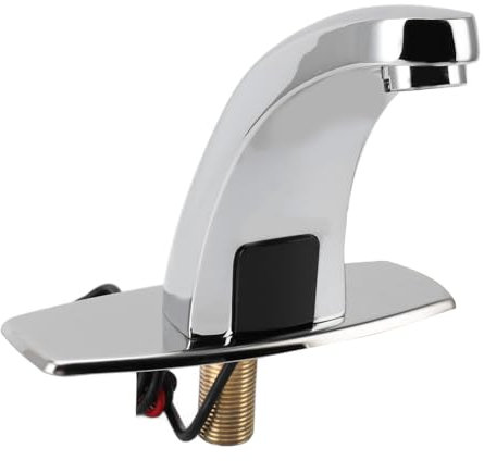 Motion Sensor Faucet, Touchless Bathroom Sink Faucet G1/2 Water Pipe Multifunctional Infrared Sensing High Sensitivity Handsfree Energy Saving Automatic Sensor