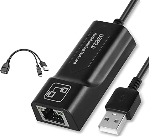 MQODLFP USB 2.0 to RJ45 Adapter Network Card Adapter LAN Ethernet Adapter for TV3 or STICK GEN 2 or 2 Stop Buffer