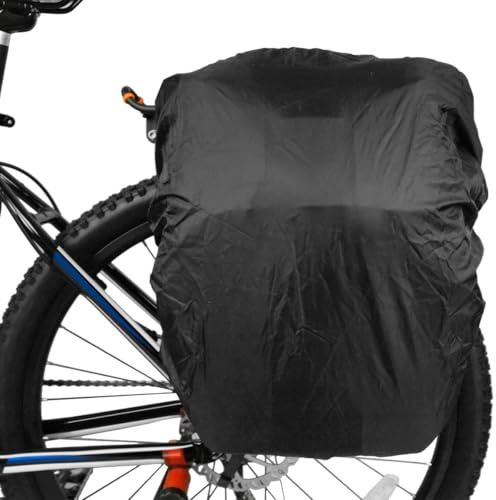 Contre l'Eau Cover Ultralégère et Pliable pour Panier Bicycle, 100 L Housse Sacoche Velo, 90 x 44 x 30 cm Habillage Pluie pour Sac à Dos, Raincover de Sacs à l'Arrière, pour Vos Affaires de Cyclisme