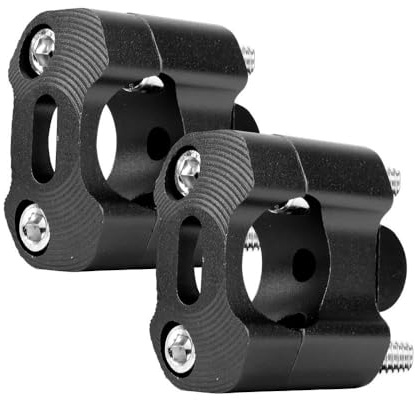 Motorcycle Bar Clamps For 7/8 Motorbike 22mm 28mm Motorcycle Handlebar Clamp Off Road Motorcycle Bar Clamps Handlebar Risers Adapter(BLACK 22-28)