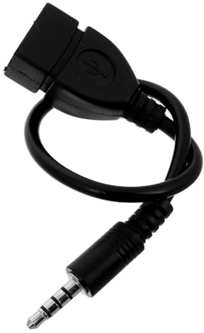 OUNONA Cavo Adattatore Audio Usb a Jack 3,5 Mm Per Autoradio Auto, Conversione Plug and Play Compatto Per Dispositivi Elettronici Auto, Accessorio Multiuso Per Viaggiatore