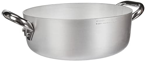 Pentole Agnelli ALMA10624 Cm 24 Agnelli Alluminio Professionale, 4.1 L, Acciaio Inossidabile, Argento, 24 cm