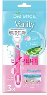 VANITY SOFT EXPERT Damen Rasierer 3 Stück in Folienverpackung mit Eurokonoch