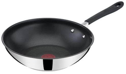 Tefal Jamie Oliver Quick & Easy E3031944 Wok à induction en acier inoxydable Argenté 28 cm