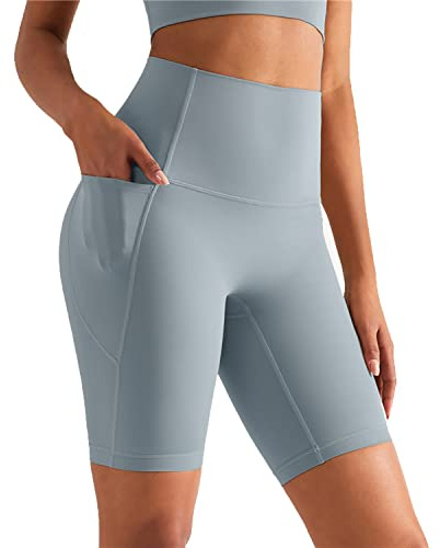 XDSP Shorts de Yoga Femmes Taille Haute Legging de Sport Femme Leggings De Yoga pour Femme avec Poches Jogging Danse Course Gym