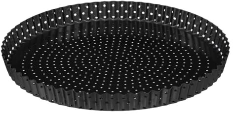 plat tarte fond amov metal 32, gris foncé