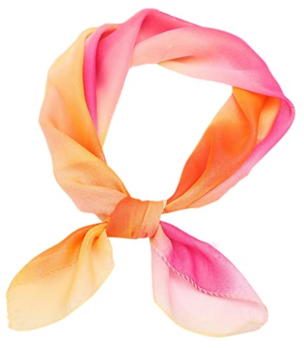 FAIRYGATE Seidentuch Damen Seide Chiffon Gefühl Schal Halstuch Schal Frauen Elegant Seidenschal Business Seidentuch Scarf Bandana Taschentuch Ansatz Handgelenk Kopftücher DA2621