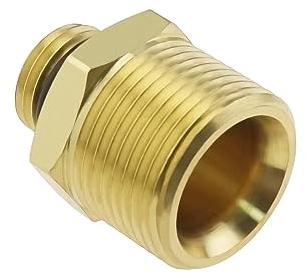 YINETTECH Connettore maschio G1/4 per idropulitrice M22 14 mm compatibile con Kranzle Compatibile con Himore Adattatore idropulitrice Adattatore spazzaneve in ottone