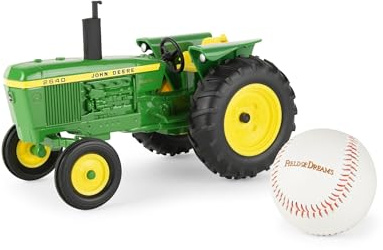 John Deere Trattore Field of Dreams in edizione speciale, scala 1:16, include baseball con logo ufficiale Field of Dreams, trattori giocattolo e regali da baseball, giocattoli da collezione e cimeli