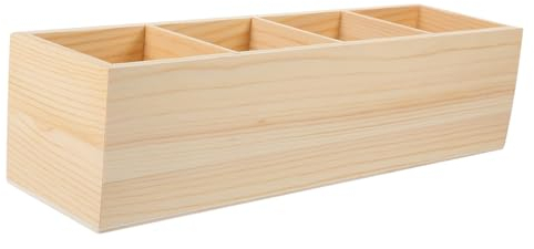Tofficu Stiftehalter Aus Holz Schreibtisch-organizer Aus Holz Kosmetik-organizer Stiftebecher Aus Make-up-pinselhalter Aus Bleistifthalter Aus Stifte-organizer Aus Make-up-halter Bleistift