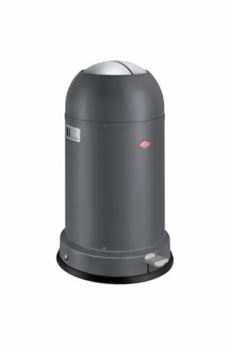 WESCO Tretabfalleimer 183631-77 KICKMASTER CL Soft in Graphit matt mit 33 Liter Volumen/Abfallsammler/Mülleimer