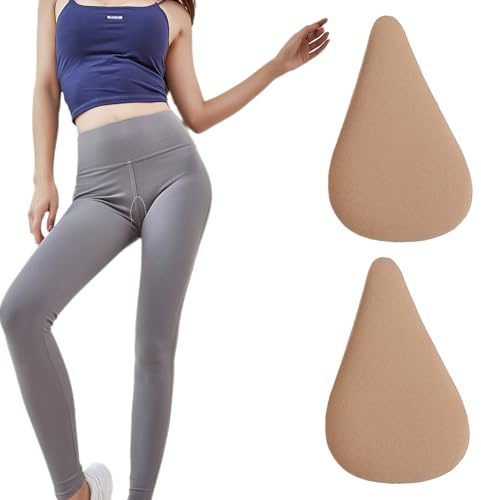 QIUMING Camel Toe Traceless Pad Osynliga Bikini Klistermärken Silikon Camel Toe Återanvändbara concealer för Leggings, Badkläder, hudfärg, Taglia unica