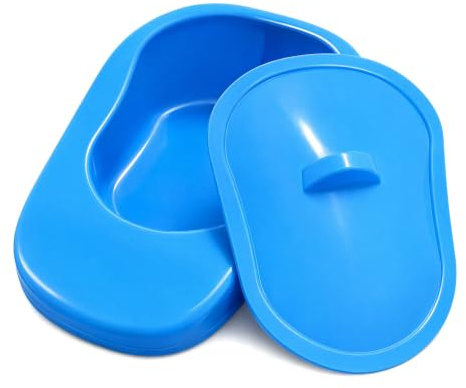 Bed Pan Set, Portable Commode Toilet with Lid Urinal Bottle Alternative