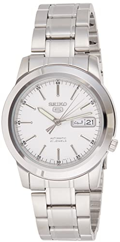 Seiko 5 Herren Uhr analog Automatik mit Edelstahl Armband SNKE49K1