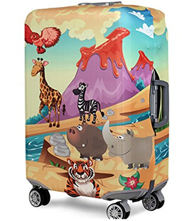 YianBestja Elastisch Kofferhülle Kofferschutzhülle Gepäck Cover Reisekoffer Hülle Koffer Schutzhülle Luggage Cover mit Reißverschluss