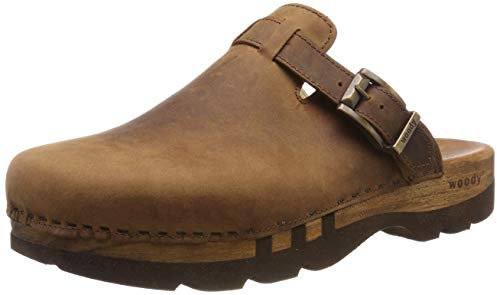Woody Herren Lukas Clogs, Braun (Tabacco)
