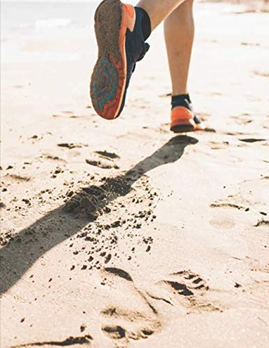 Leichtathletik Trainingsbuch: Tagebuch für alle Leichtathleten und Sportler ♦ Trainingsjournal für über 100 Einträge ♦ A4+ Format ♦ Motiv: Strandlauf
