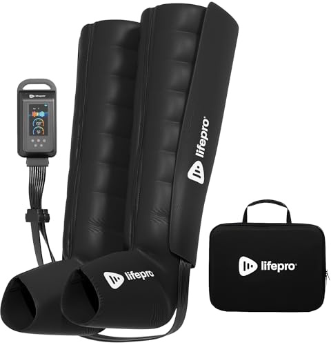 LifePro Leg Compression Massage Boots - Sequential Compression Device for Athletes - Leg Recovery System for Athletes - Recover Boots and Massager for Foot and Calf Recovery, Pain and Soreness Relief