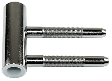 SN-TEC Türband Mittelband Rahmenteil für 3-teilige Bänder V 4400 mit Gleitlager, Rolle 15mm, für 8mm Stift, vernickelt (100 Stück)