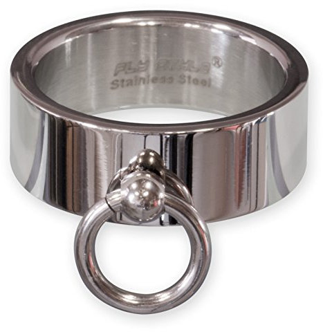 Fly Style 'Ring der O' aus Edelstahl - Slave Finger-Schmuck für Damen und Herren, Größe: 20.6 mm, Oberfläche: Poliert
