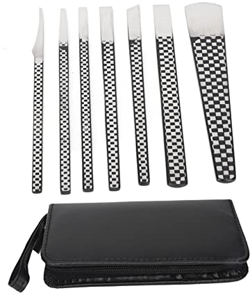 Pediküre-Messer-Set, 7-teiliges Werkzeug Für Eingewachsene Zehennägel Mit Aufbewahrungstasche, Professionelle Fußpflegewerkzeuge, Fußfeile, Raspel, Abgestorbene Haut, Hornhautentferner Für Füße
