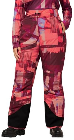 Ulla Popken, Damen, große Größen, Skihose Bergaquarelldruck, wasserdicht