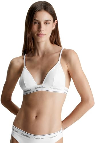 Calvin Klein Top Bikini a Triangolo Donna CK Meta Legacy senza Ferretto, Bianco (Pvh Classic White), M