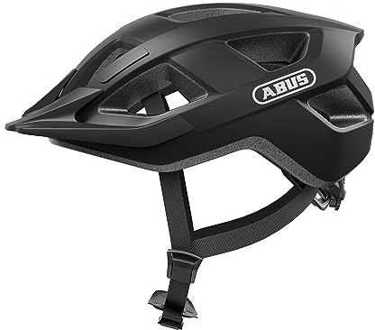 ABUS ADURO 3.0, Unisex - cykelhjälm för vuxna, Schwarz (sammet svart), S (51-55 cm) -