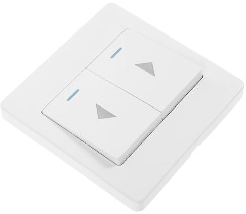 Housoutil Interruptor De Reseteo para Puerta De Garaje con Panel Resistente Botón Doble para Control Sencillo Compatible con Recambios y Sistemas Comerciales