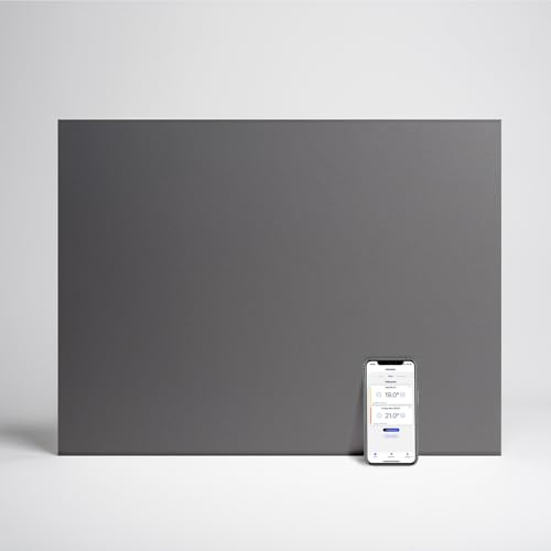 ADAX NEO Compact - Convector de pared con termostato por Wifi - 1000W | Bajo consumo | Calefacción eficiente y segura | Radiador eléctrico moderno y elegante | 420mm de altura | IP24C | Gris