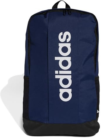 adidas Mixte LINEAR BACKPACK, dark blue/white, One Size