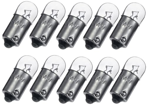 ShuoHui 10x T4W BA9s Standlicht-Lampe Autolampe 6V/12V 4W Birnen Auto Standlicht Innenraumbeleuchtung Innenbeleuchtung Signallampe (12, Volt)