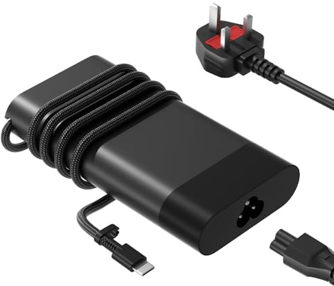 PowerPortnerLink Slim 65W USB-C Charger Compatible with HP Elitebook Spectre Envy ProBook Pavilion Fortis Omnibook 3 5 7 ZBook Firefly Elite x2 Chromebook X360 Laptop Travel Fast Charging Adapter
