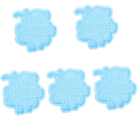 Tofficu 5stücke Silicone Schlüsselanhänger Form Für Diy Schlüsselanhänger Graduationsanhänger Silikon Gießform Kreative Bastelbedarf Für Persönliche Und Schmuckherstellung