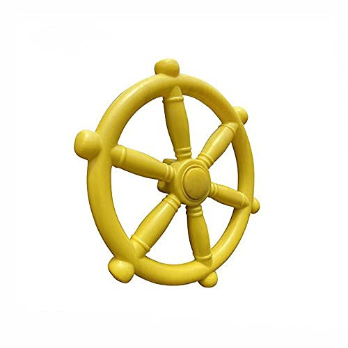 Volante in plastica da 30,5 cm per casetta sull'albero e altalena, per giochi al chiuso, durevole, superficie liscia, rotazione libera, facile installazione