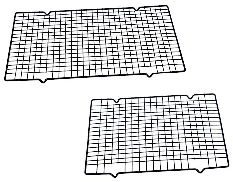 Abaodam 2piezas Parrilla De Enfriamiento Cuadrada Rejilla para Enfriar Pasteles Galletas Pan La Cocina para Hornear y Refrigerar Alimentos
