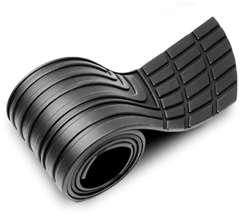 Car Bumper Protector, 41 x 3.4 Large Anti-Scratch Rubber Boot Guard Strip, Cuttable and Flexible, with Non-Slip Grooved Bumper Protector Cover, Fits 99% Cars SUV Pickup for Loading Edge Protection