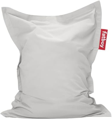Fatboy Original Canvas Sitzsack Junior - 100 x 130cm - Cool grau | Kinder Sitzsack, Robuster und Langlebiger Relaxsessel, Drinnen, Bequemes, Nachfüllbares Sitzkissen und Gaming Stuhl