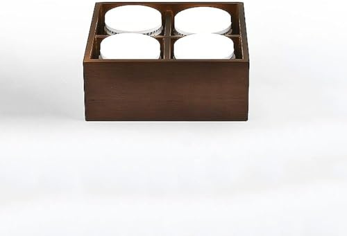 Square Ceiling Light Wood Surface Mounted Spotlight Accent Lamp, LED Directional Spot Lighting Indoor, Downlight