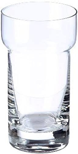 Emco Mundspülglas für Glashalter, eleganter Zahnbürstenhalter aus klarem Kristallglas, hochwertiges Ersatzglas geeignet für viele Serien, Transparant, Klar