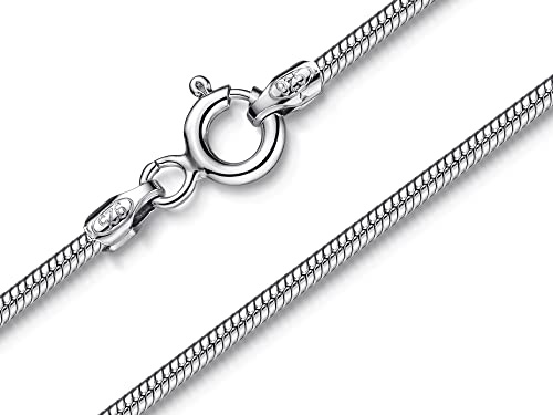 Schlangenkette Silber 1,6mm - 925 Silber, Länge wählbar 38-120cm