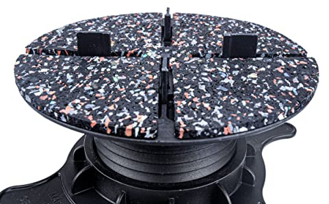 Gartenwelt Riegelsberger Trittschutz-Pad 3 mm 25 STK. Ø130 mm | Aus Gummigranulat, rutschhemmend & schalldämmend | Für Premium Plattenlager | Made in Germany