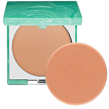Clinique Stay-Matte Sheer Pressed Face Powder For Oily Skin Types | Sheer Coverage | Minimizes Shine | Makeup & Setting Powder, Stay Beige