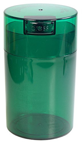 Tightvac - 1 to 6 oz Vacuum Sealed Storage Container, Green Tint, (TV3-CGT)